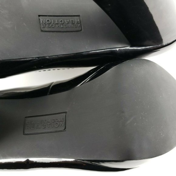 Kenneth Cole Reaction 8.5 M Thick Heel Dress Paten - Picture 8 of 8